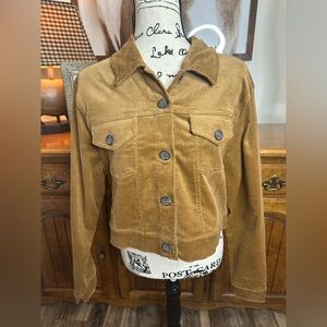 Love Tree Brown Corduroy Jean Jacket NWT